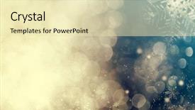  Presentation with sparkling lights - Presentation theme featuring sparkling holiday abstract glitter background background and a soft green colored foreground