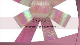  Presentation with pink white - Presentation design consisting of sparkling-pink-greenish-gift-bow background and a coral colored foreground