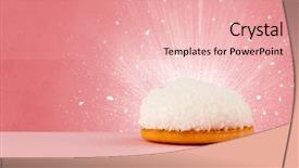  Presentation with sparkling - Audience pleasing presentation theme consisting of sparkling tasteful home made sugar backdrop and a coral colored foreground