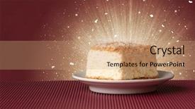  Presentation with sparkling - Theme featuring sparkling tasteful home made sugar background and a coral colored foreground