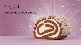  Presentation with unicorn cake topper made - Beautiful PPT theme featuring sparkling tasteful home made sugar backdrop and a coral colored foreground