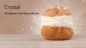  Presentation with unicorn cake topper made - Audience pleasing presentation design consisting of sparkling tasteful home made sugar backdrop and a coral colored foreground