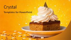  Presentation with sparkling - Beautiful presentation featuring sparkling tasteful home made sugar backdrop and a gold colored foreground