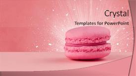  Presentation with sparkling - Presentation theme with sparkling tasteful home made sugar background and a coral colored foreground