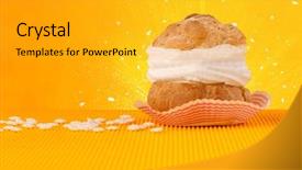  Presentation with sparkling - Audience pleasing PPT theme consisting of sparkling tasteful home made sugar backdrop and a  colored foreground