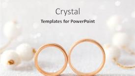  Presentation with wedding card - Cool new PPT theme with sparkling-wedding-card-gentle-white backdrop and a white colored foreground
