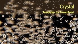  Presentation with sparkling wine - Slides with sparkling wine - champagne flutes on black background background and a tawny brown colored foreground