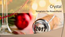  Presentation with sparkling wine - Colorful theme enhanced with sparkling wine or champagne cork backdrop and a  colored foreground