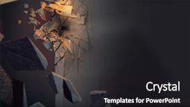  Presentation with broken wall - Presentation with sparkly clean - broken concrete wall background and a dark gray colored foreground