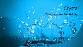  Presentation with water drops - Audience pleasing slide deck consisting of sparkly clean - fantastical water background drops waves backdrop and a  colored foreground