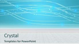  Presentation with clean lines - Audience pleasing slides consisting of sparkly clean - futuristic blue lines on black backdrop and a sky blue colored foreground