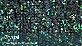 Presentation with sequin - Slides enhanced with sparkly clean - sequin fabric texture as background background and a  colored foreground