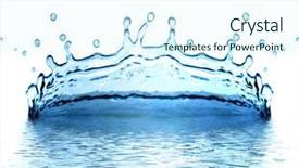  Presentation with water treatment spare parts - Presentation theme with sparkly clean - sparks of blue water background and a sky blue colored foreground