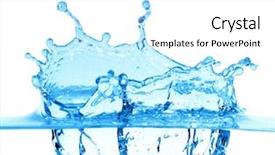  Presentation with clean water - Colorful presentation enhanced with sparkly clean - sparks of blue water backdrop and a white colored foreground