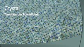  Presentation with pebble under ripple water - Colorful slides enhanced with sparkly clean - water swimming pool under sunshine backdrop and a  colored foreground