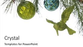  Presentation with boarder - Slide deck enhanced with sparkly green humming bird background and a white colored foreground