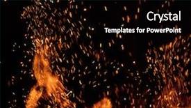  Presentation with flames - Slide set consisting of sparks flying beautiful flames fiery background and a black colored foreground