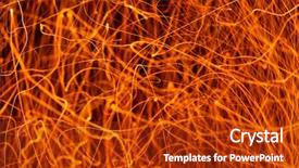  Presentation with dark night - Cool new theme with sparks from bonfire over dark backdrop and a crimson colored foreground