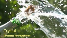  Presentation with champagne - Presentation theme enhanced with sparks-of-champagne-wedding background and a tawny brown colored foreground