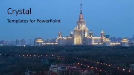  Presentation with building houses - PPT layouts enhanced with sparrows - moscow state university and guest background and a teal colored foreground