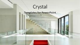  Presentation with architecture - Beautiful slides featuring sparse - house interior modern architecture staircase backdrop and a light gray colored foreground