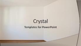  Presentation with apartment - Beautiful presentation theme featuring sparse - interior room in empty apartment backdrop and a  colored foreground