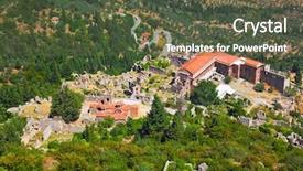  Presentation with old - Beautiful slide set featuring sparta - ruins of old town backdrop and a  colored foreground