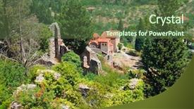  Presentation with archaeology - PPT layouts enhanced with sparta - ruins of old town background and a  colored foreground