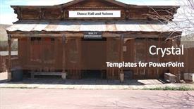  Presentation with dance - Beautiful PPT theme featuring speak easy - old time dance hall backdrop and a tawny brown colored foreground