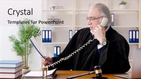  Presentation with truth - Beautiful presentation theme featuring speak truth - aged lawyer working backdrop and a lemonade colored foreground