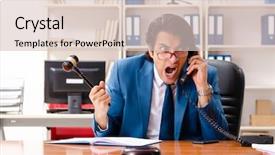  Presentation with courtroom - Audience pleasing presentation theme consisting of speak truth - young handsome judge sitting backdrop and a  colored foreground