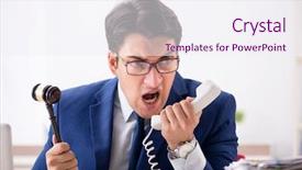  Presentation with sepak takraw court - Colorful PPT layouts enhanced with speak truth - young handsome judge working backdrop and a  colored foreground