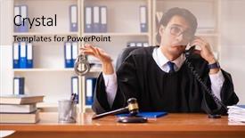  Presentation with philippine court system - Cool new PPT layouts with speak truth - young handsome judge working backdrop and a soft green colored foreground