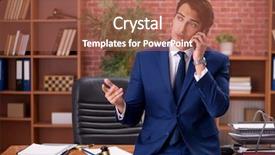  Presentation with law enforcement police dispatcher working - Slide set enhanced with speak truth - young handsome lawyer working background and a red colored foreground