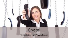  Presentation with work secretary asia - Cool new PPT theme with speak up - busy and clumsy secretary working backdrop and a  colored foreground