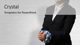  Presentation with release - Theme with speak up - release of guiltless accused background and a  colored foreground