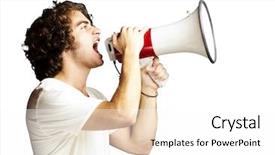  Presentation with young man holdng laptop on lap money - Presentation theme enhanced with speaker person - portrait of a handsome young background and a white colored foreground