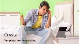  Presentation with sad - Slide deck with speaking engagement - young man sad in unhappy background and a lemonade colored foreground