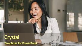  Presentation with speaking - Cool new slides with speaking or chatting on video backdrop and a  colored foreground