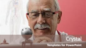  Presentation with speaking - Colorful PPT layouts enhanced with speaking with patient through webcam backdrop and a violet colored foreground