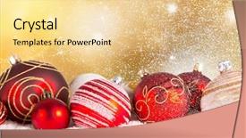  Presentation with blue golden stars - PPT layouts with special accasions - abstract blur golden christmas background background and a  colored foreground