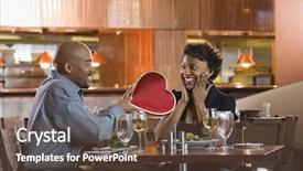 Presentation with american heart - Cool new presentation theme with special accasions - african-american gives a valentine day backdrop and a tawny brown colored foreground