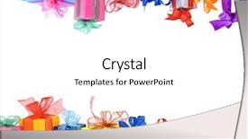  Presentation with frame border - Presentation theme featuring special accasions - border frame of colorful gifts background and a white colored foreground