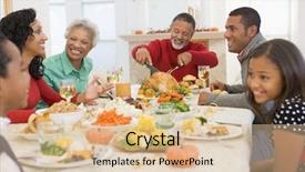  Presentation with dinner invite - Colorful PPT theme enhanced with special accasions - family all together at christmas backdrop and a lemonade colored foreground