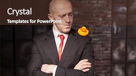  Presentation with contract - PPT theme enhanced with special crime - contract killer shows his fears background and a tawny brown colored foreground