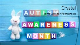  Presentation with autism - Amazing PPT layouts having children special needs - colorful wooden cubes with toy backdrop and a arctic colored foreground
