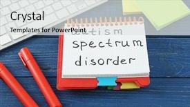  Presentation with special education - Presentation featuring special need education - notepad with text autism spectrum background and a white colored foreground
