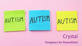  Presentation with special education autism - Presentation with special need education - stickers with word autism background and a lemonade colored foreground