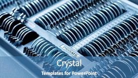  Presentation with equipment - Theme with special oculist doctor equipment background and a teal colored foreground