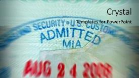  Presentation with stamp - Cool new presentation theme with special staining - fine close up image backdrop and a  colored foreground